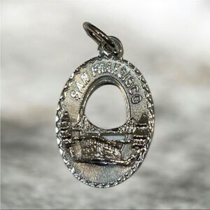 Vintage Silver San Francisco Charm Pendant